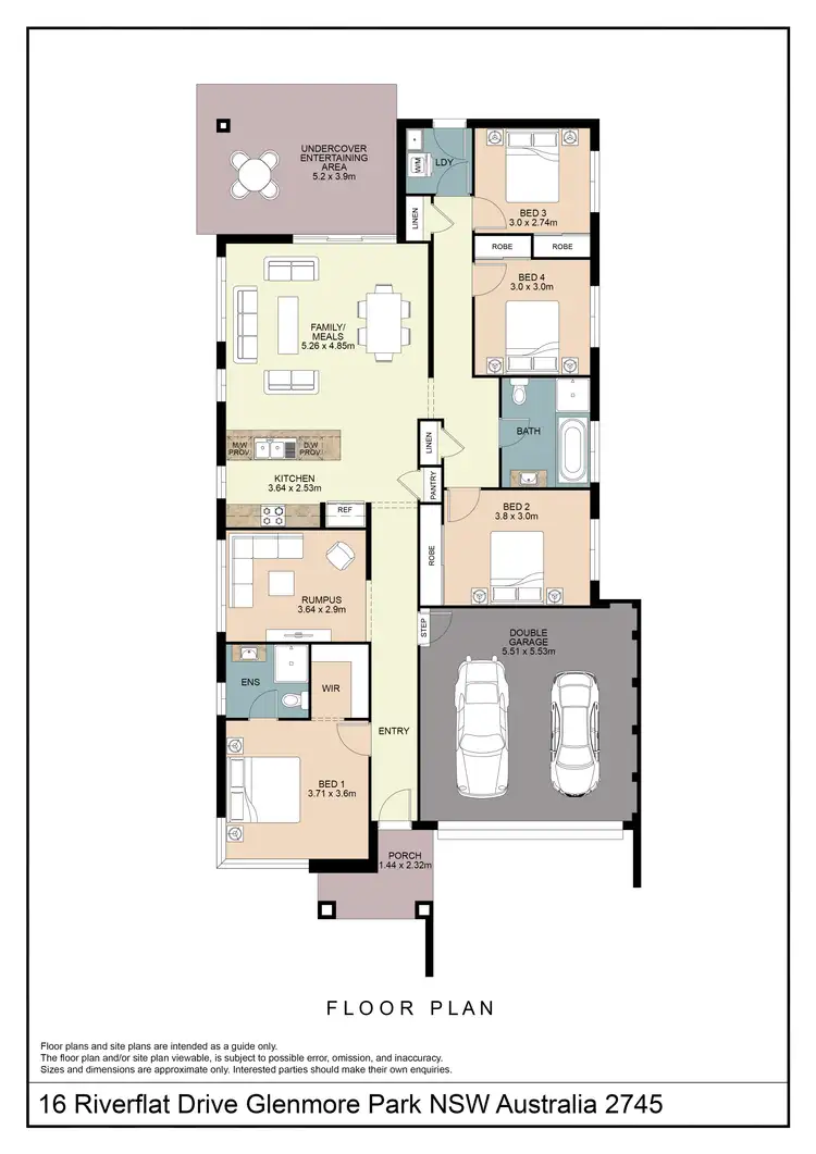 Floorplan of Homely house listing, 16 Riverflat Drive, Glenmore Park NSW 2745