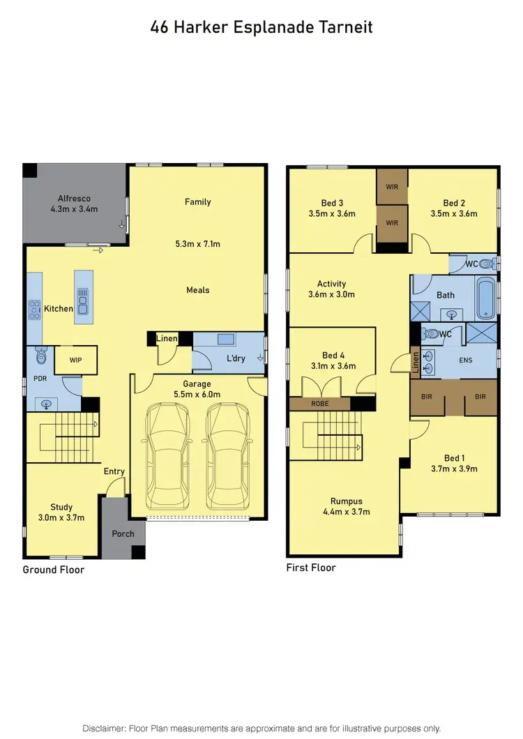Floorplan of Homely house listing, 46 Harker Esplanade, Tarneit VIC 3029