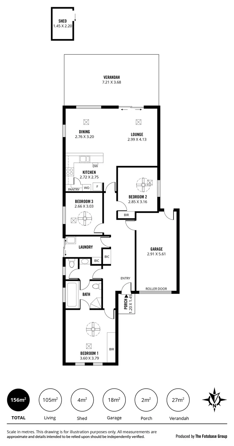 Floorplan of Homely other listing, 2/21 Balcombe Avenue, Findon SA 5023