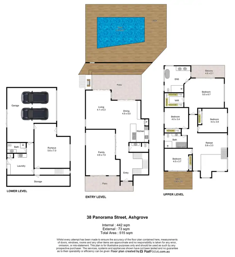Floorplan of Homely house listing, 38 Panorama Street, Ashgrove QLD 4060