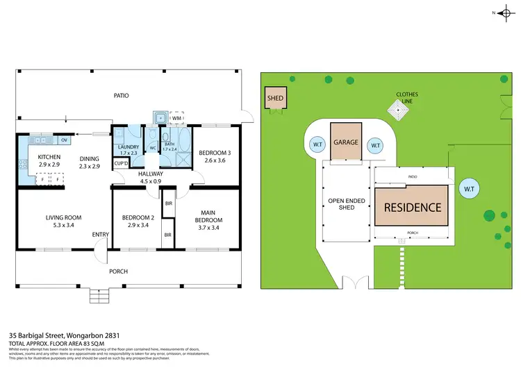 Floorplan of Homely house listing, 35 Barbigal Street, Wongarbon NSW 2831