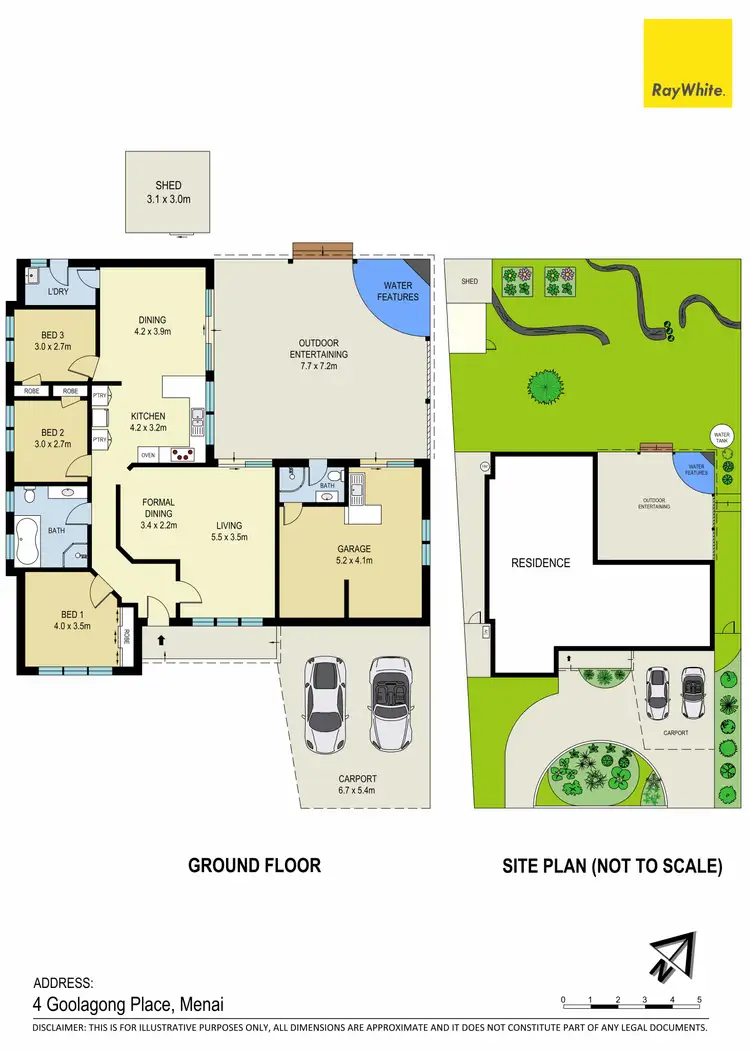 Floorplan of Homely house listing, 4 Goolagong Place, Menai NSW 2234