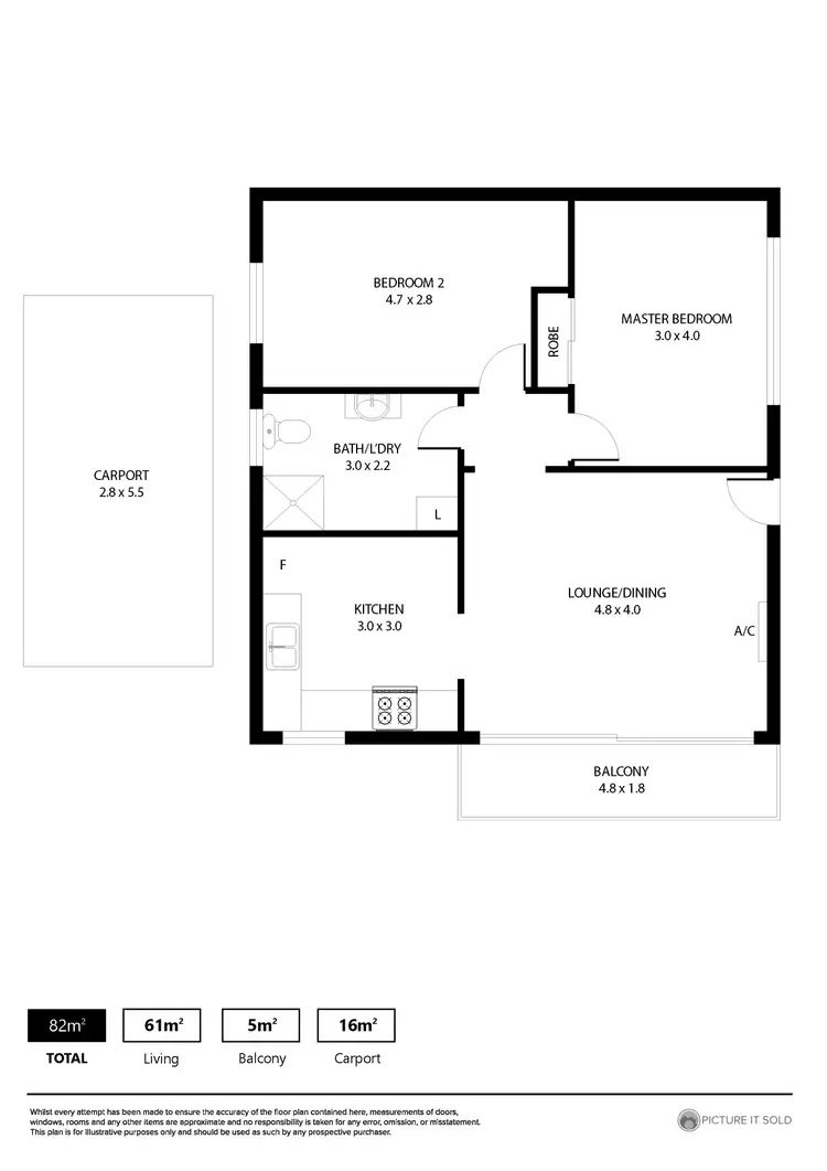 Floorplan of Homely house listing, 4/576 Seaview Road, Grange SA 5022