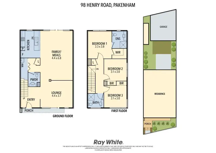 Floorplan of Homely townhouse listing, 98 Henry Road, Pakenham VIC 3810