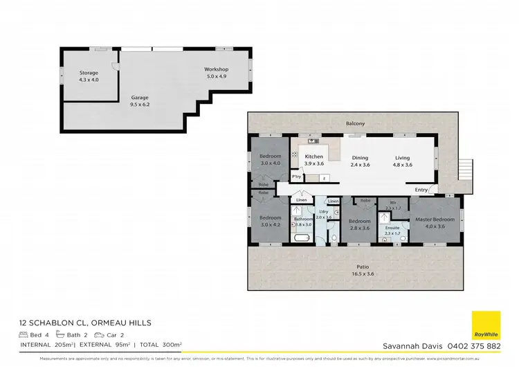 Floorplan of Homely house listing, 12 Schablon Close, Ormeau Hills QLD 4208