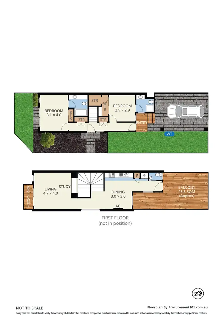Floorplan of Homely apartment listing, 102 Spectrum Way, Coburg North VIC 3058