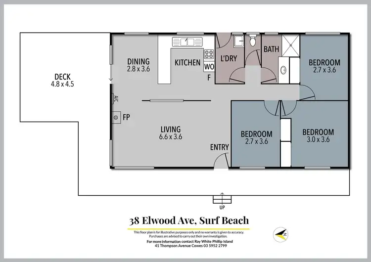 Floorplan of Homely house listing, 38 Elwood Avenue, Surf Beach VIC 3922