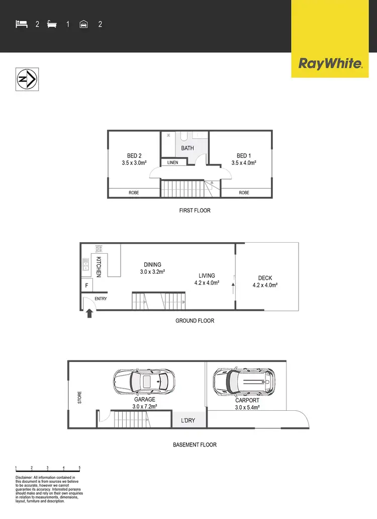 Floorplan of Homely townhouse listing, 48 Whitrod Avenue, Casey ACT 2913