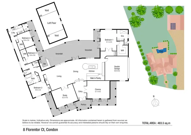Floorplan of Homely house listing, 8 Florentor Court, Condon QLD 4815