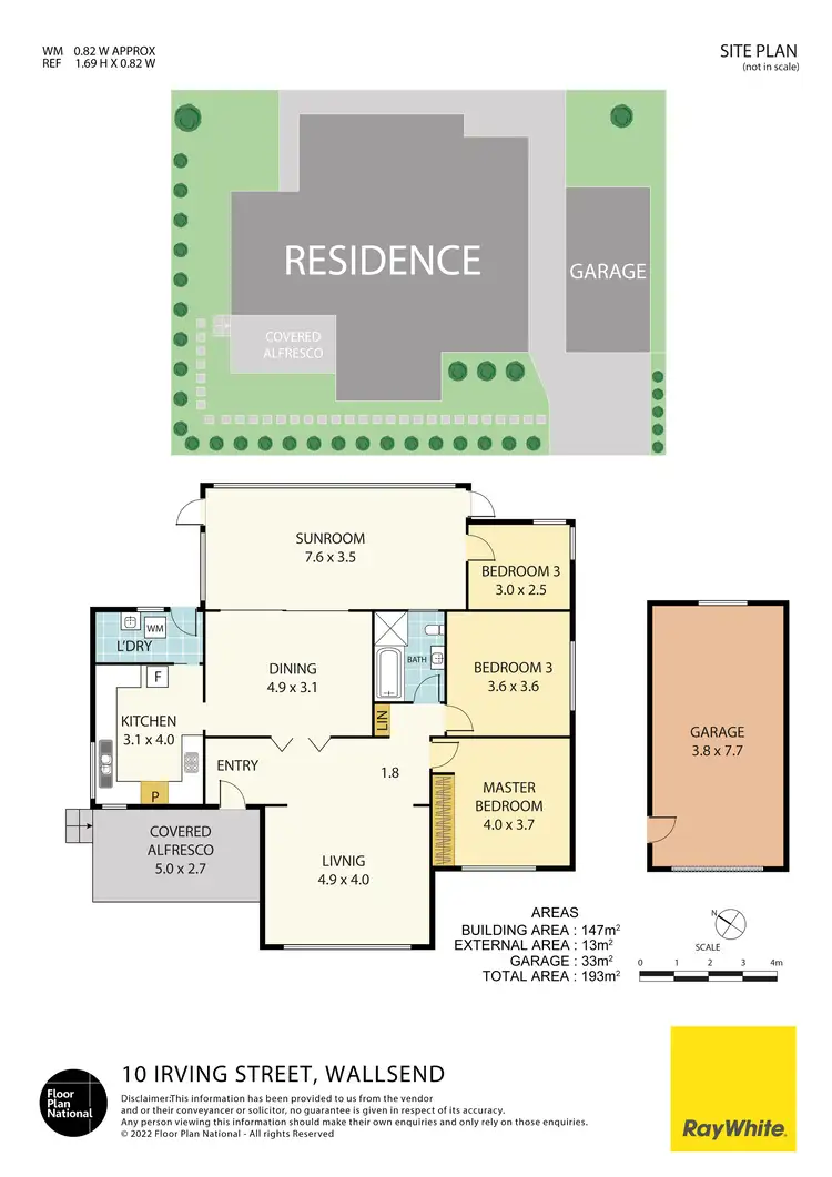 Floorplan of Homely house listing, 10 Irving Street, Wallsend NSW 2287