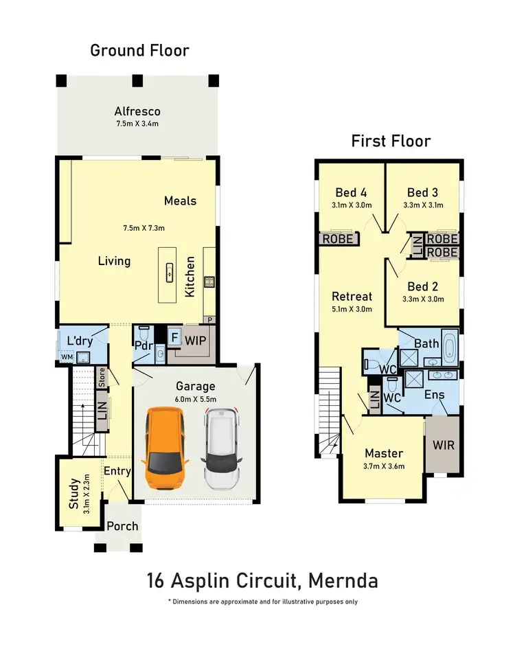 Floorplan of Homely house listing, 16 Asplin Circuit, Mernda VIC 3754