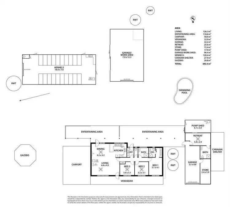 Floorplan of Homely house listing, 5168 Old Princes Highway, Murray Bridge SA 5253