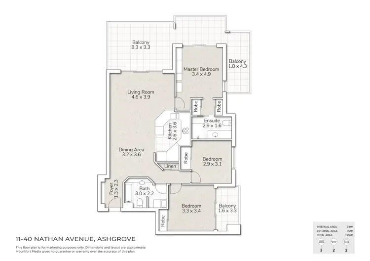 Floorplan of Homely apartment listing, 11/40 Nathan Avenue, Ashgrove QLD 4060