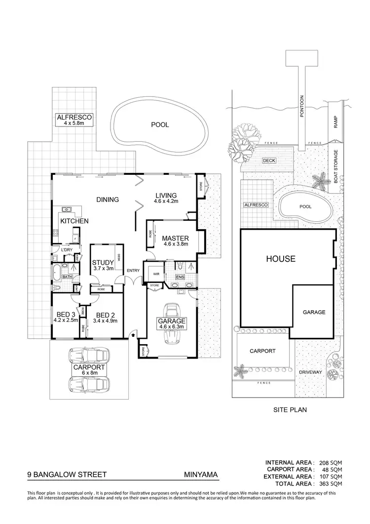 Floorplan of Homely house listing, 9 Bangalow Street, Minyama QLD 4575