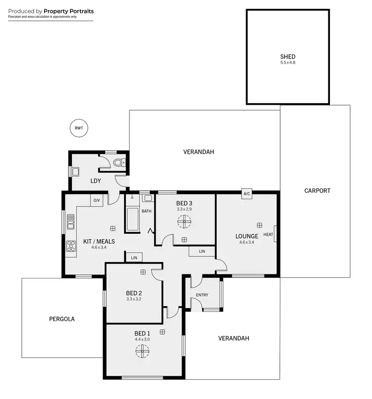 Floorplan of Homely house listing, 10 Forrestall Road, Elizabeth Downs SA 5113