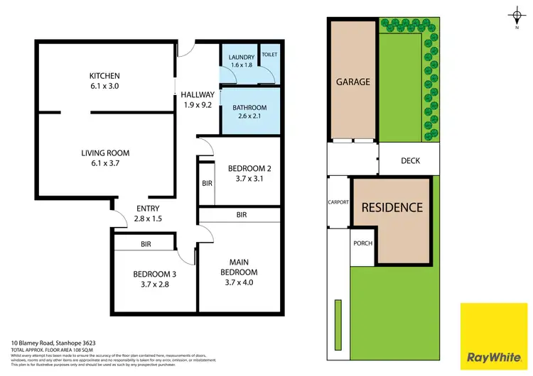 Floorplan of Homely house listing, 10 Blamey Road, Stanhope VIC 3623