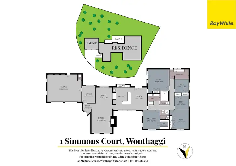 Floorplan of Homely house listing, 1 Simmons Court, Wonthaggi VIC 3995