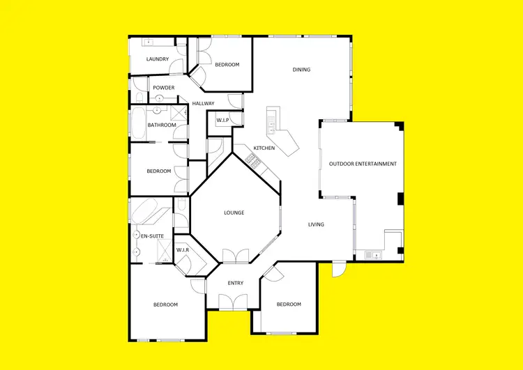 Floorplan of Homely house listing, 1 Hugo Court, Mildura VIC 3500