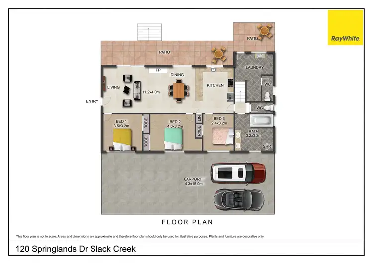 Floorplan of Homely house listing, 120 Springlands Drive, Slacks Creek QLD 4127