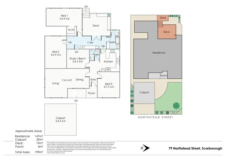 Floorplan of Homely house listing, 79 Northstead Street, Scarborough WA 6019