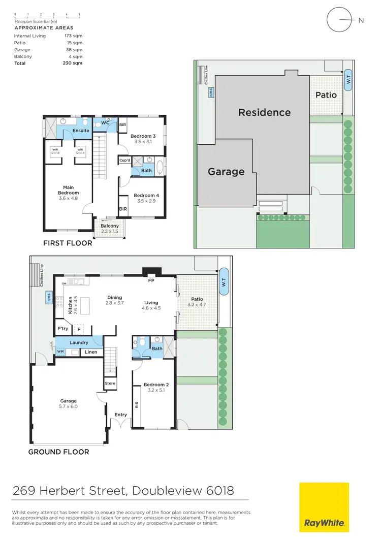 Floorplan of Homely house listing, 269 Herbert Street, Doubleview WA 6018