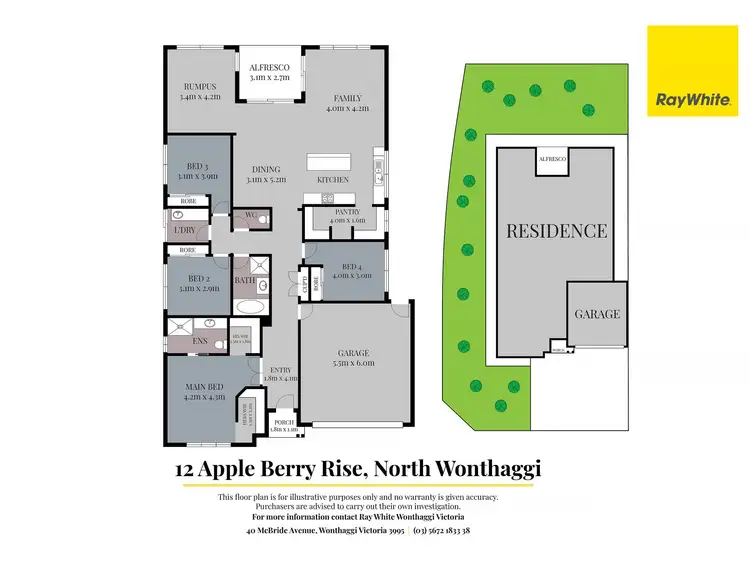 Floorplan of Homely house listing, 12 Apple Berry Rise, Wonthaggi VIC 3995