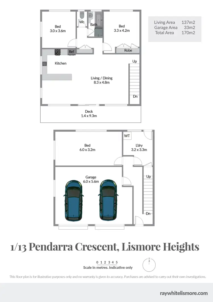 Floorplan of Homely townhouse listing, 1/13 Pendara Crescent, Lismore Heights NSW 2480