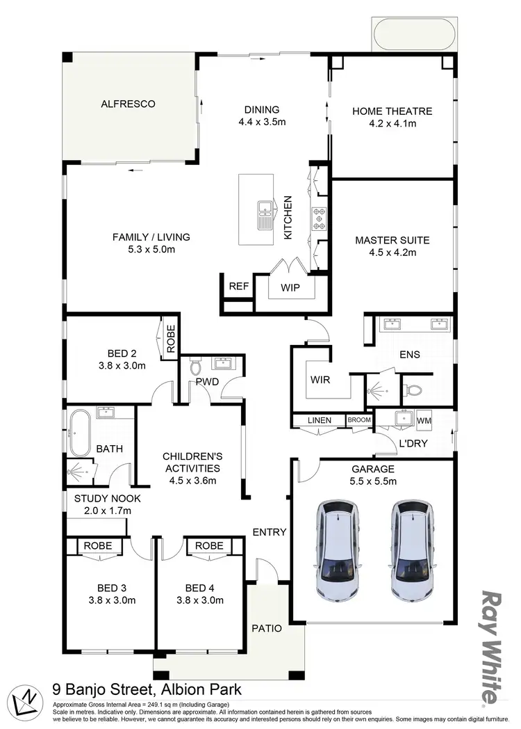 Floorplan of Homely house listing, 9 Banjo Street, Albion Park NSW 2527