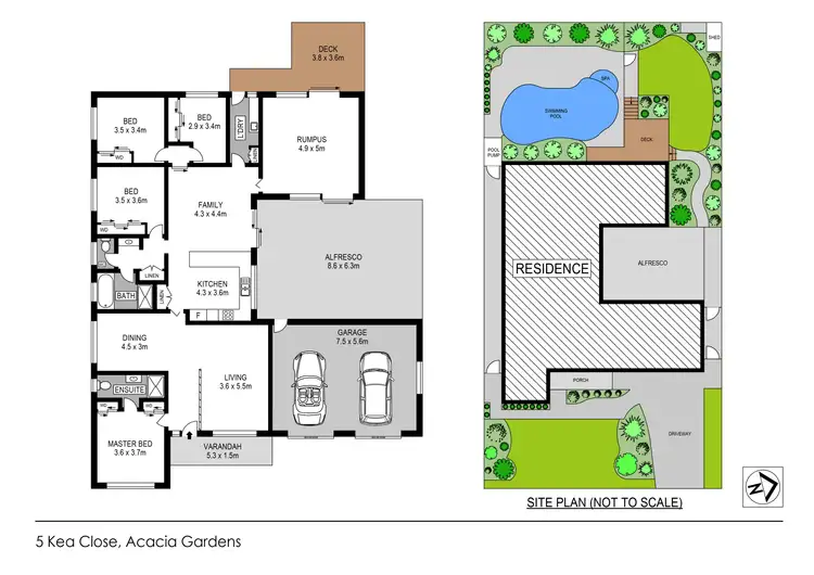 Floorplan of Homely house listing, 5 Kea Close, Acacia Gardens NSW 2763