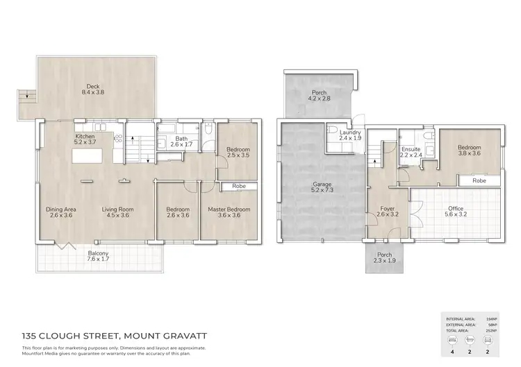 Floorplan of Homely house listing, 135 Clough Street, Mount Gravatt QLD 4122