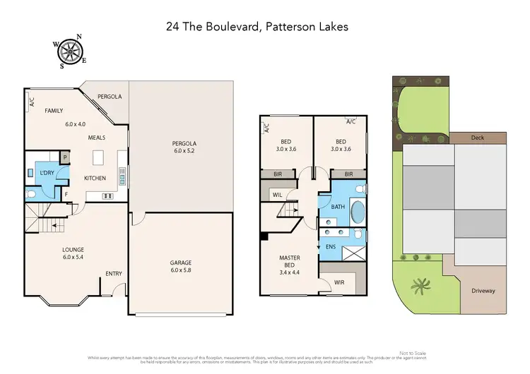 Floorplan of Homely townhouse listing, 24 The Boulevard, Patterson Lakes VIC 3197