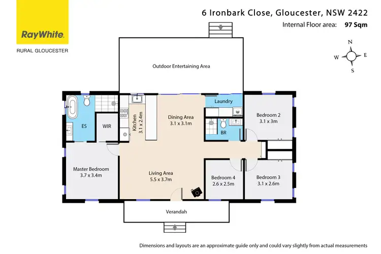 Floorplan of Homely house listing, 6 Ironbark Close, Gloucester NSW 2422
