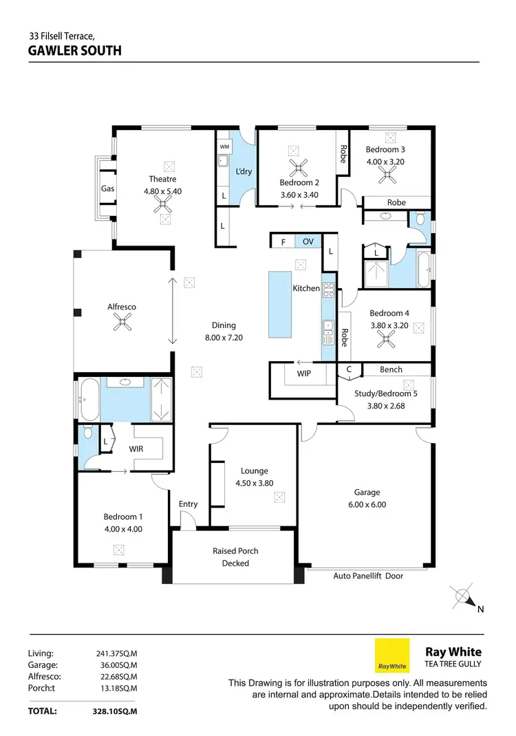 Floorplan of Homely house listing, 33 Filsell Terrace, Gawler South SA 5118