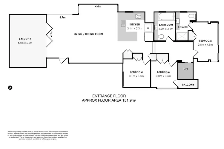 Floorplan of Homely apartment listing, 1/19 Voyager Close, Nelson Bay NSW 2315