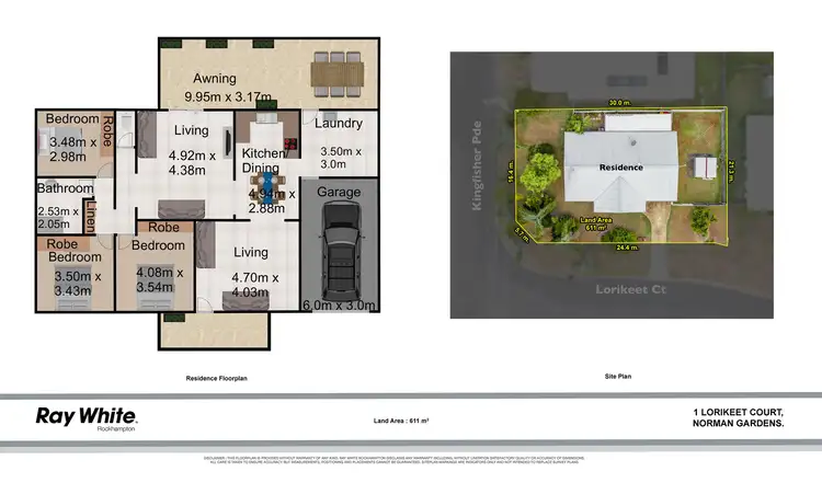 Floorplan of Homely house listing, 1 Lorrikeet Court, Norman Gardens QLD 4701