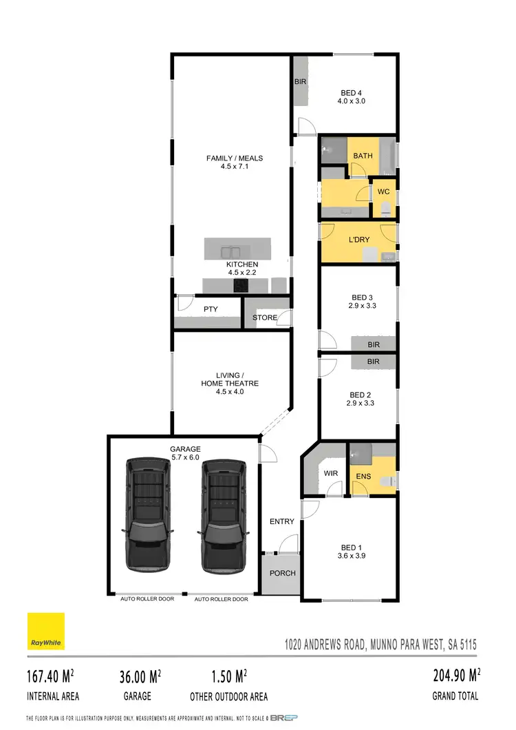Floorplan of Homely house listing, 1020 Andrews Road, Munno Para West SA 5115