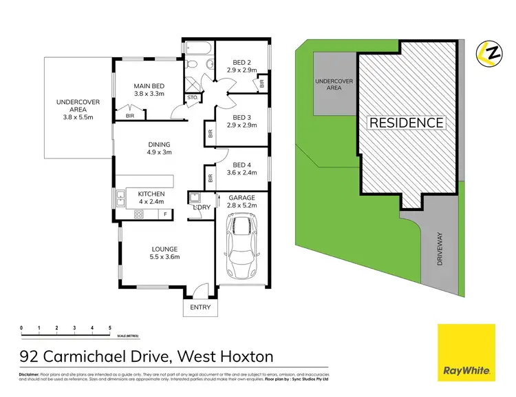 Floorplan of Homely house listing, 92 Carmichael Drive, West Hoxton NSW 2171