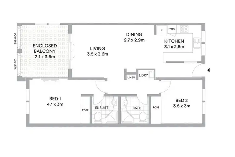 Floorplan of Homely unit listing, 225/41-51 Oonoonba Road, Idalia QLD 4811