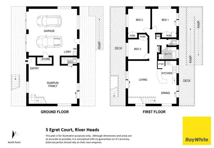Floorplan of Homely house listing, 5 Egret Court, River Heads QLD 4655