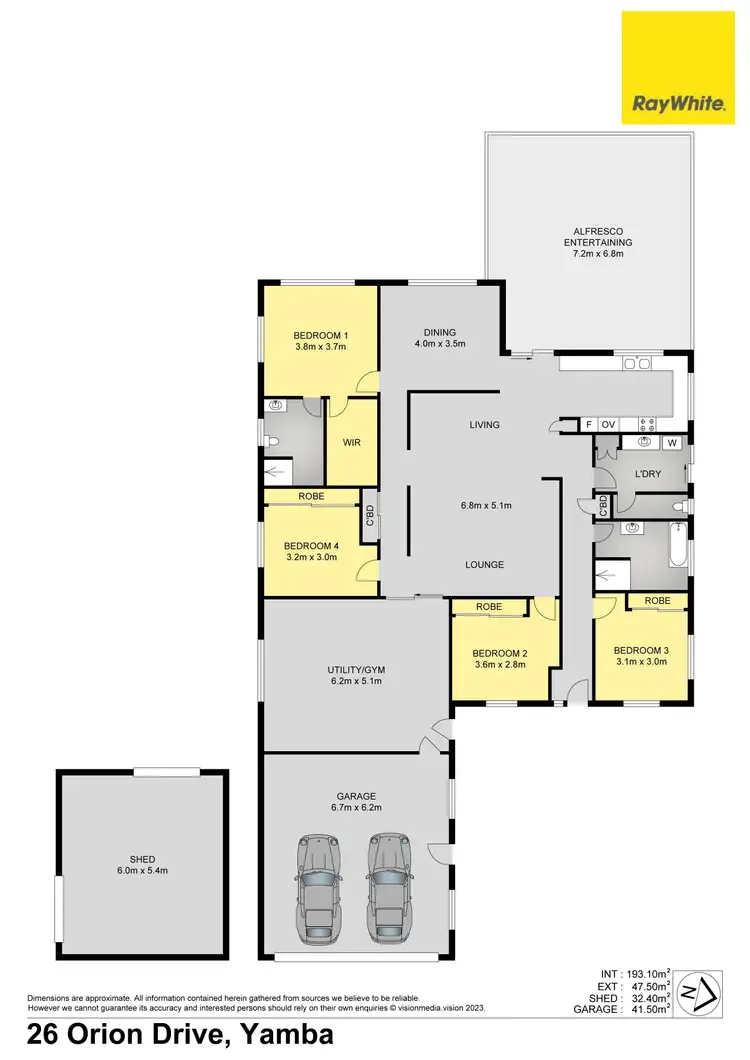 Floorplan of Homely house listing, 26 Orion Drive, Yamba NSW 2464