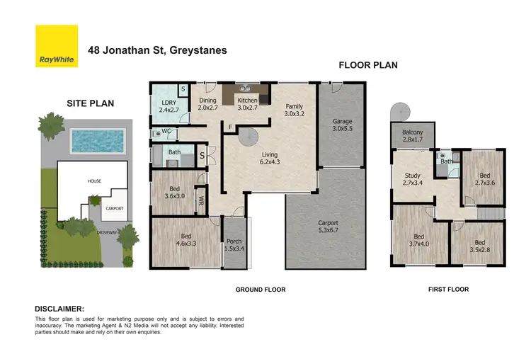 Floorplan of Homely house listing, 48 Jonathan Street, Greystanes NSW 2145