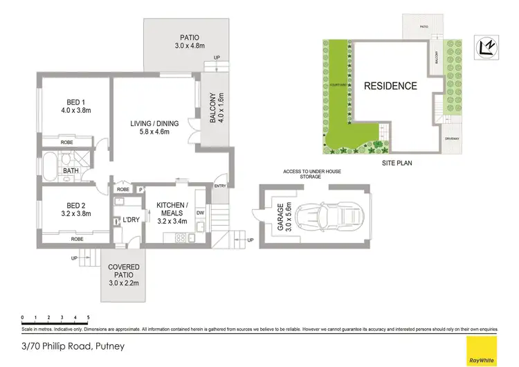 Floorplan of Homely villa listing, 3/70 Phillip Road, Putney NSW 2112