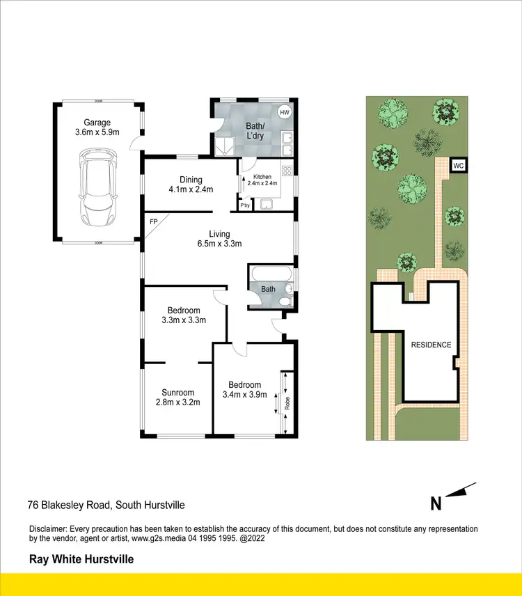 Floorplan of Homely house listing, 76 Blakesley Road, South Hurstville NSW 2221
