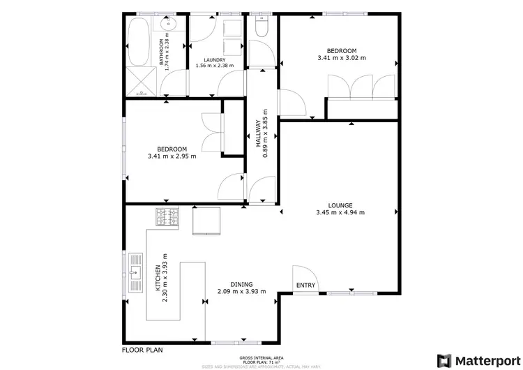 Floorplan of Homely house listing, 2 & 3/64 Stradbroke Avenue, Swan Hill VIC 3585