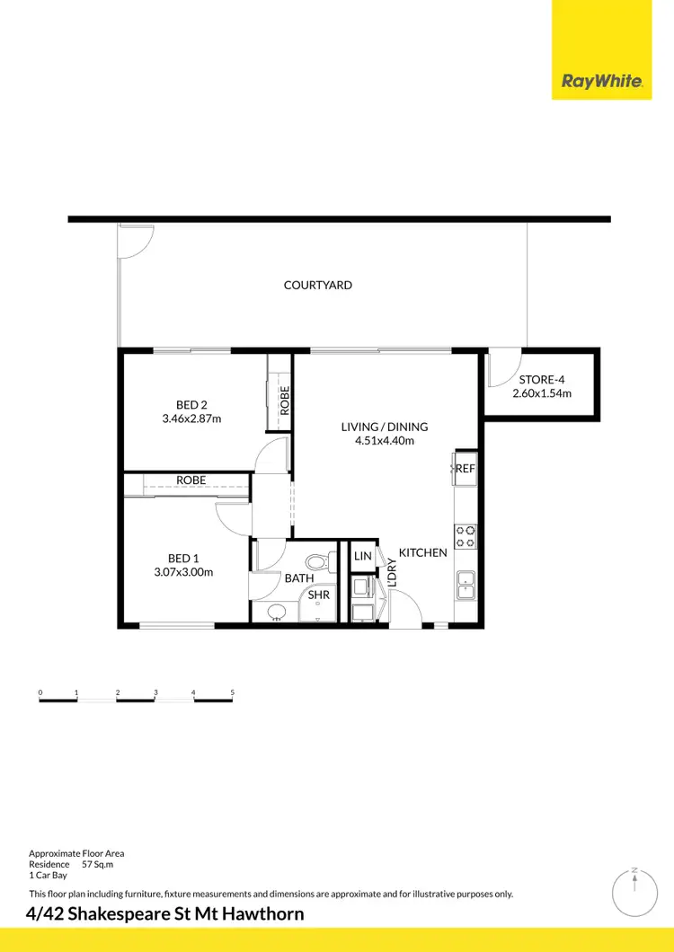 Floorplan of Homely house listing, 4/42 Shakespeare Street, Mount Hawthorn WA 6016