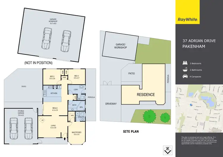 Floorplan of Homely house listing, 37 Adrian Drive, Pakenham VIC 3810