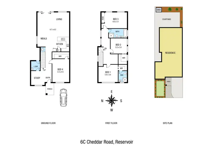 Floorplan of Homely house listing, 6C Cheddar Road, Reservoir VIC 3073