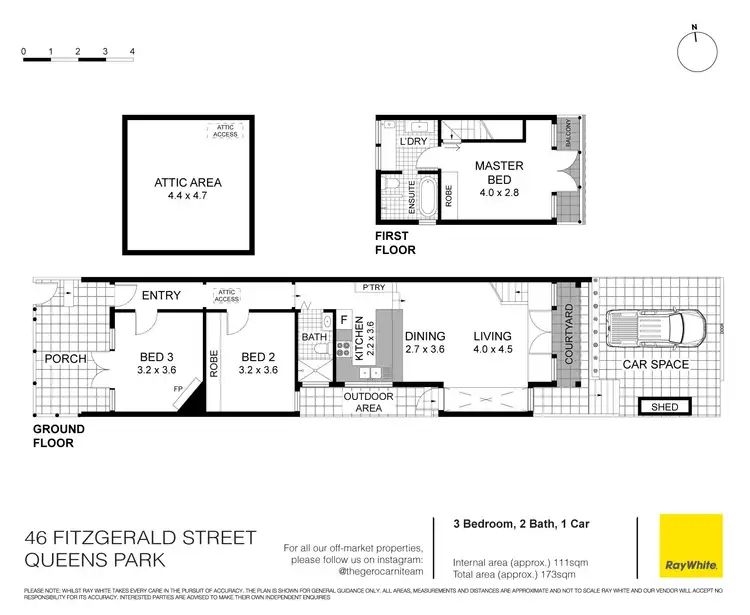Floorplan of Homely house listing, 46 Fitzgerald Street, Queens Park NSW 2022