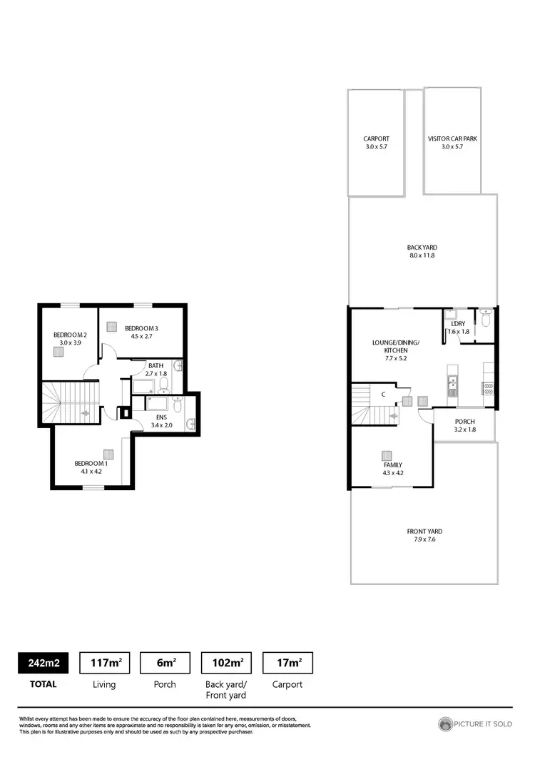 Floorplan of Homely house listing, 27 Byrness Avenue, Devon Park SA 5008
