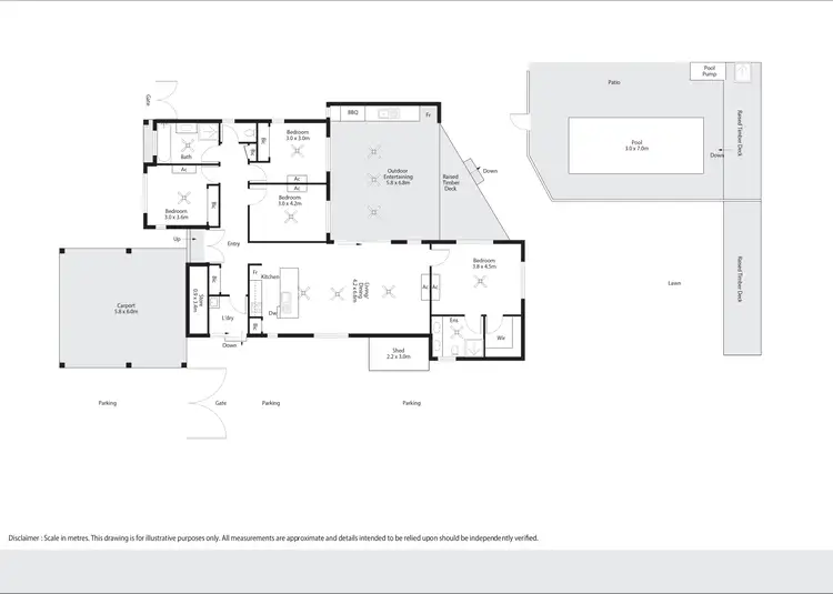 Floorplan of Homely house listing, 4 Dalmatio Street, Bilingurr WA 6725